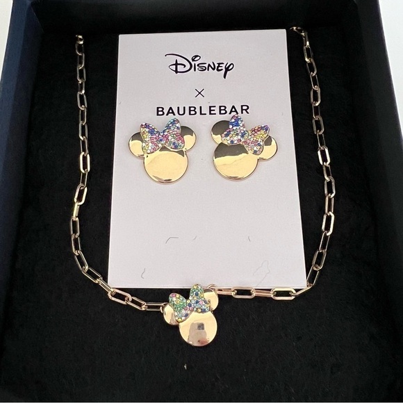 Baublebar x Disney Minnie Mouse earrings and necklace set - Picture 7 of 10